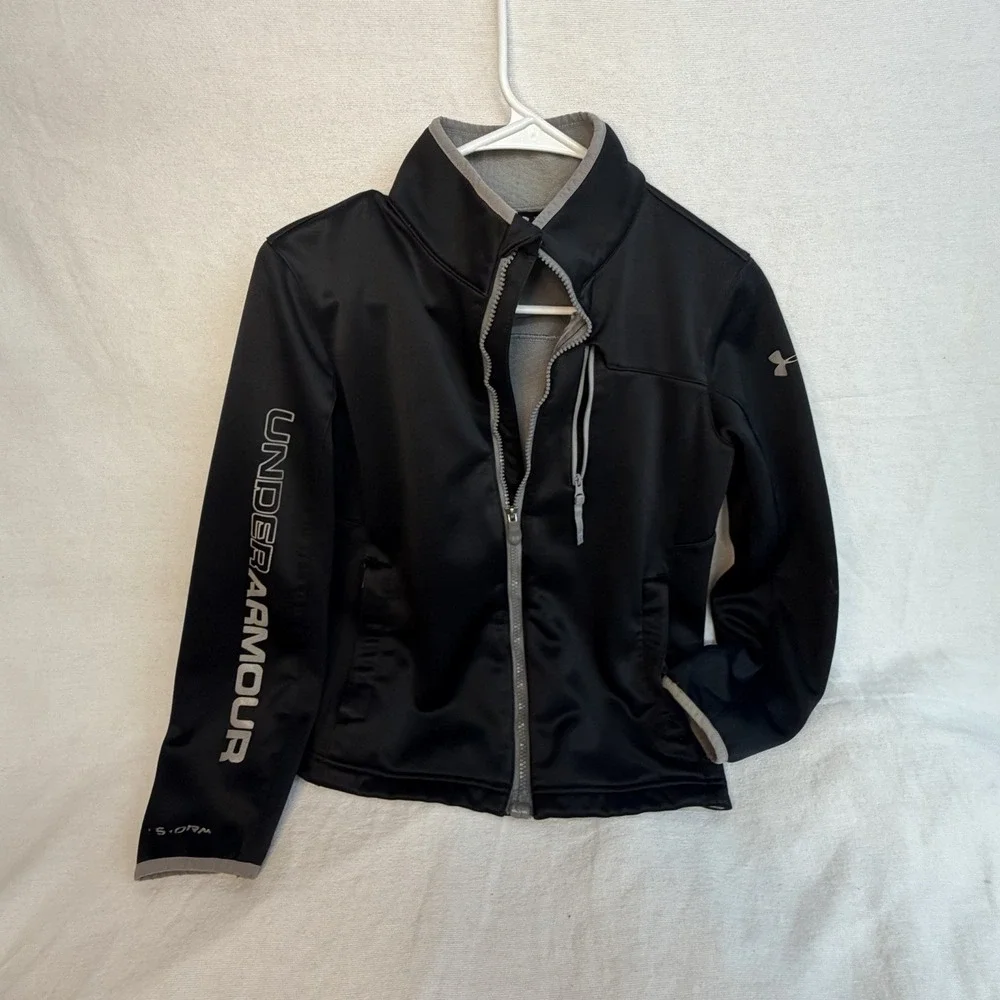 Under Armour UA Storm Coldgear Infrared Soft Shell Boys Jacket Youth Large Black